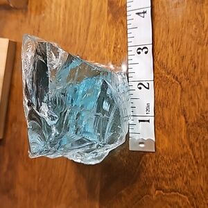 Large Chunk of Blenko Slag Cullet Glass in Aqua Blue Green